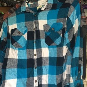 Boys plaid button down shirt